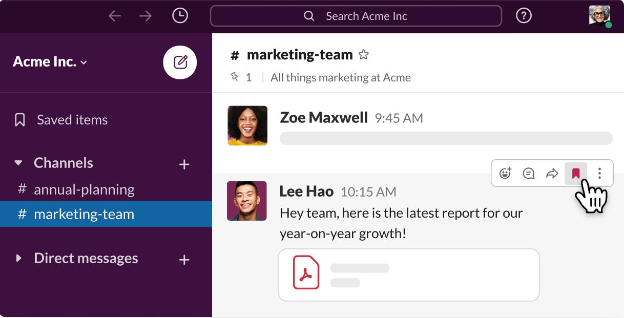 direct messages removed from slack desktop app