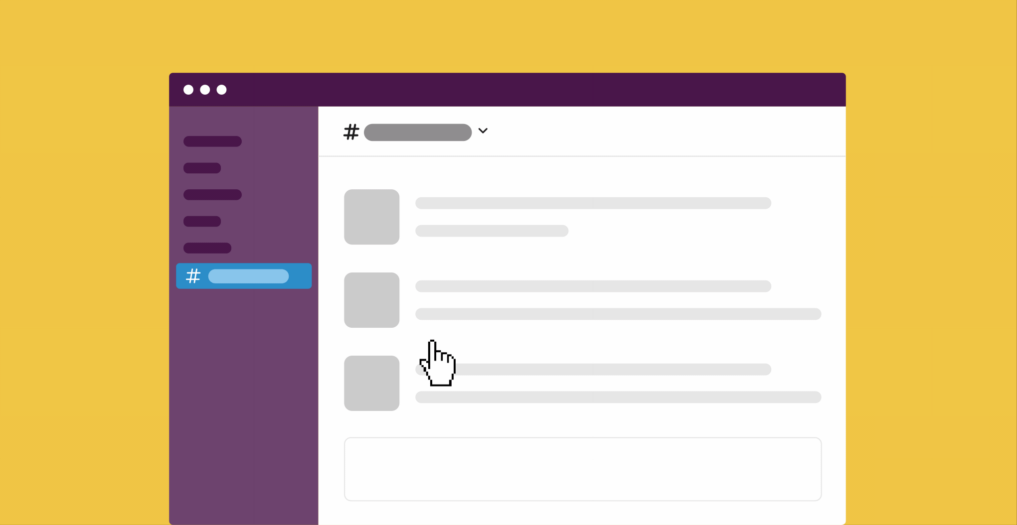 Abrir um canal em uma nova janela da barra lateral no app Slack para computadores