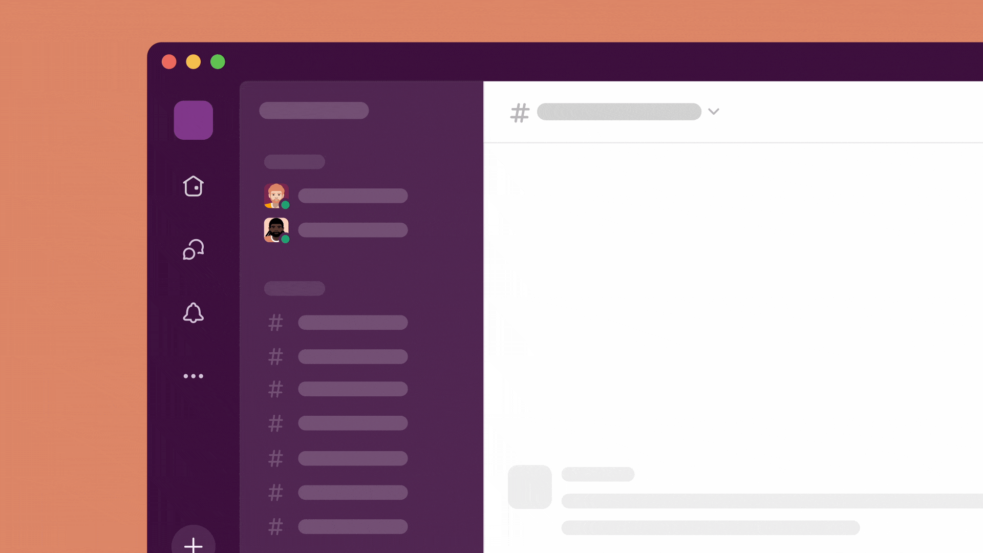 Organising conversations in the Slack sidebar into customised sections
