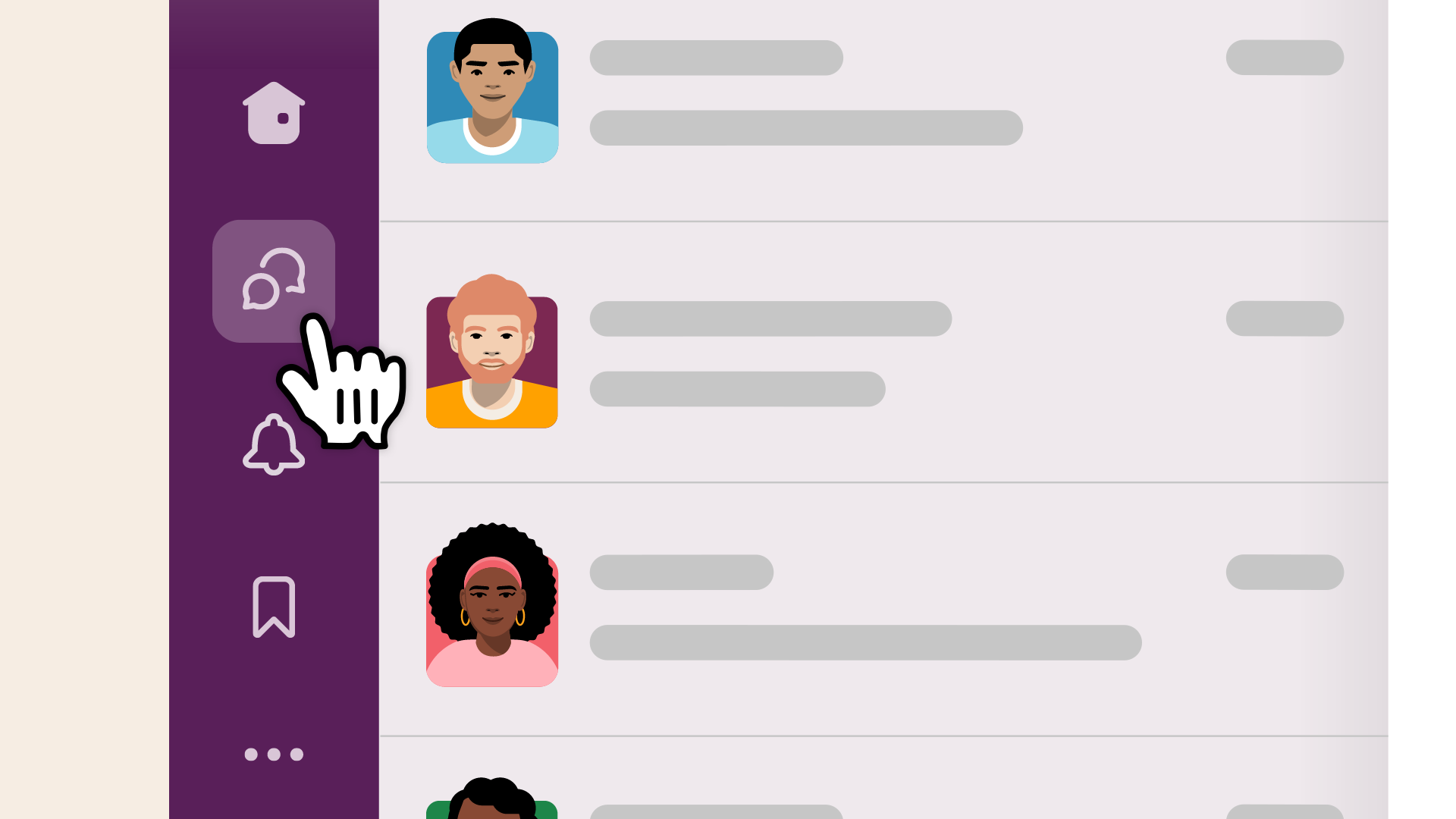 Ver para ver todos tus mensajes directos en Slack