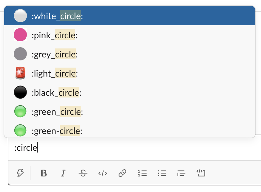 絵文字とエモティコンの使用 Slack