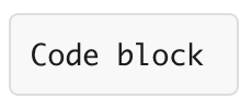 Text formatted in code block