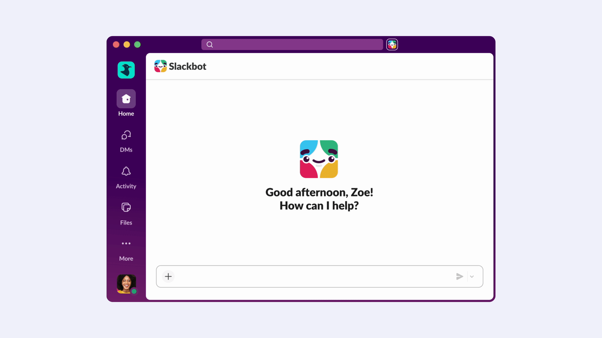 Slackbot puede crear informes interactivos y paneles basados en los datos que proporciones, sin tener que cambiar entre herramientas