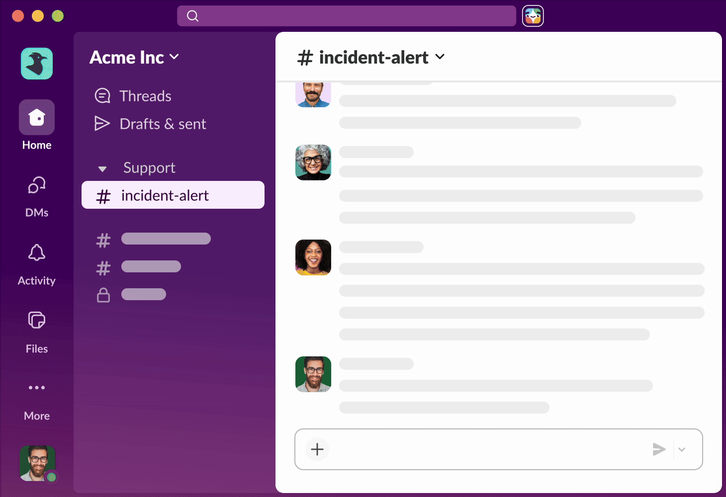 Code channel demonstration with two colleagues mentioning an agent to fix a dark mode button